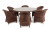 Обеденная группа Эспрессо-150 R коричневая 4sis