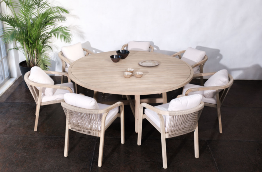 Обеденная группа Rimini M круглый стол Joygarden