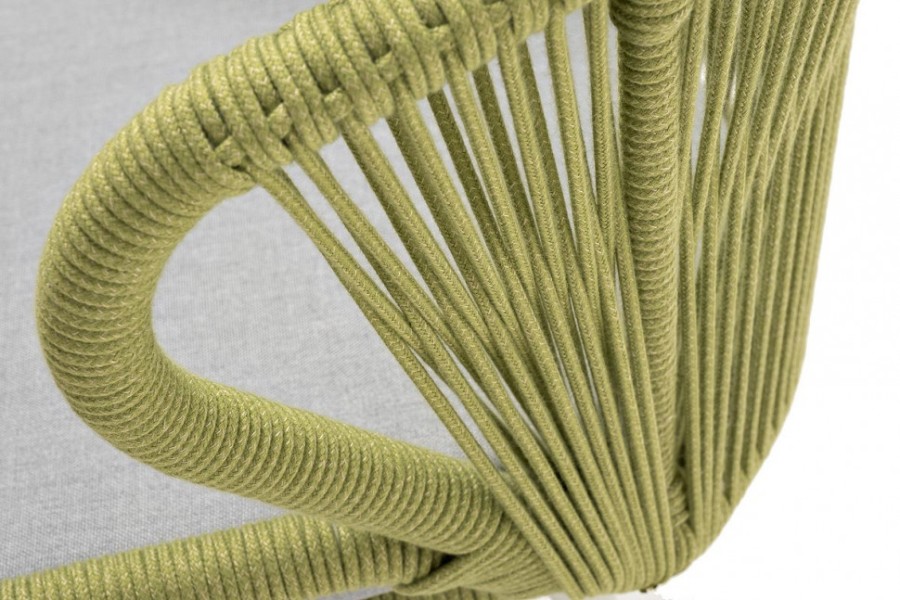 Плетеный стул Милан из роупа салатовый 4sis