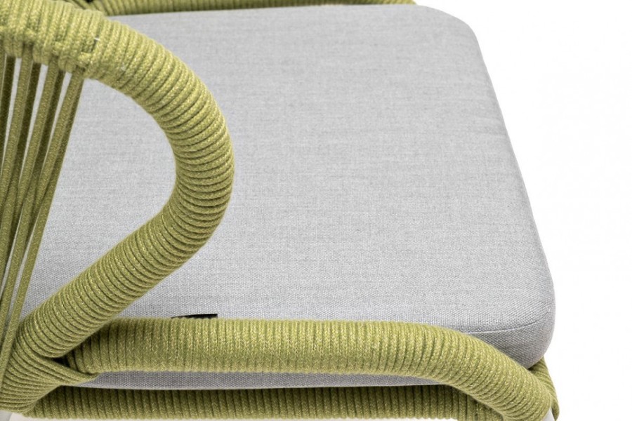 Плетеный стул Милан из роупа салатовый 4sis