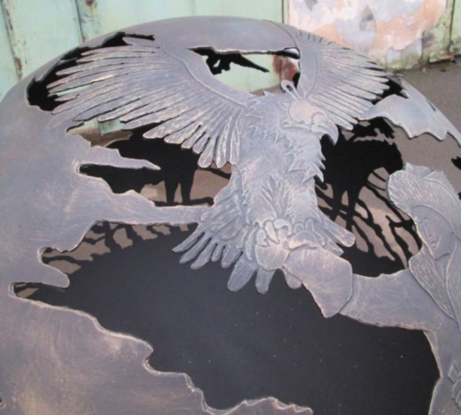 Уличный очаг сфера Соколиная охота Горыныч