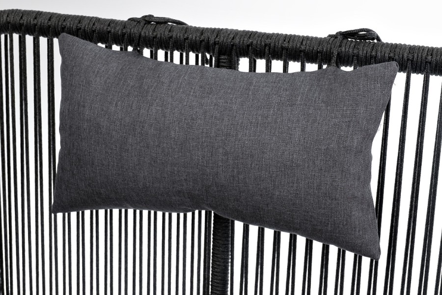 Кресло плетеное из роупа Мадрид темно-серое 4sis