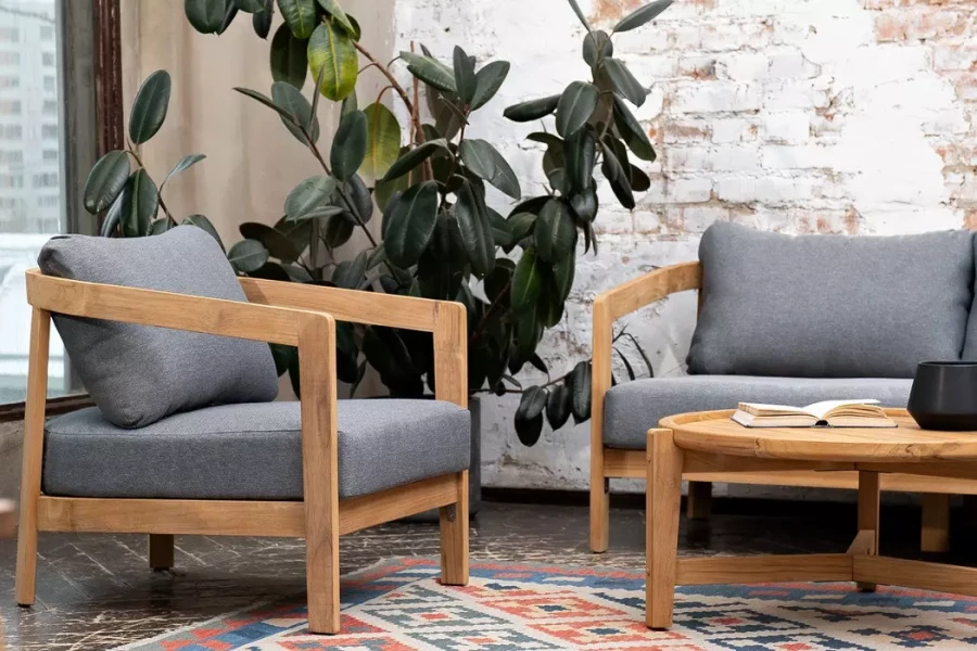 Кофейный стол из тика ASPEN Joygarden