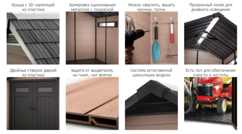 Пластиковый сарай Oakland 7,5x11 Keter