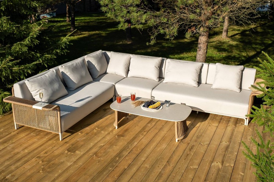 Трансформирующаяся лаунж-зона Мальдивы, соломенный 4sis