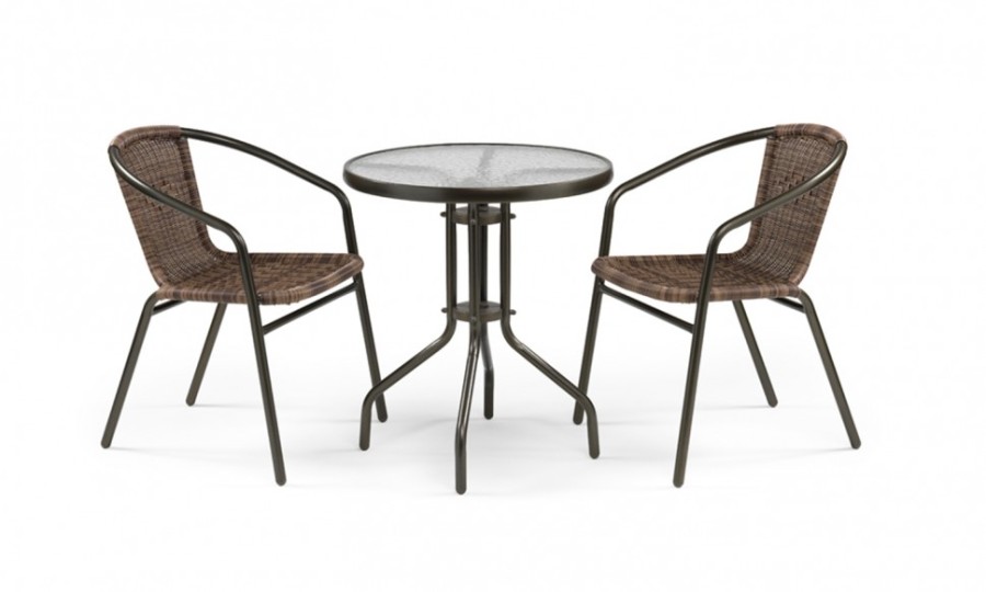 Комплект мебели Асоль-LR02 LRC-02/LRT-02-D60 Dark Brown Афина