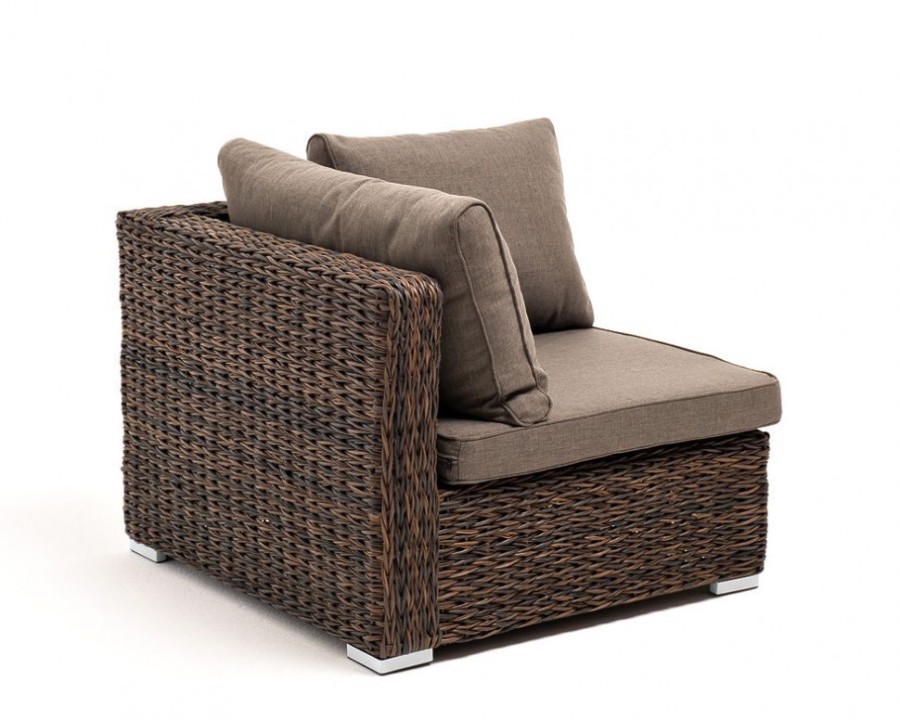 Модуль угловой с подушками Лунго гиацинт коричневый 4sis