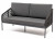Диван двухместный из роупа Канны темно-серый 4sis