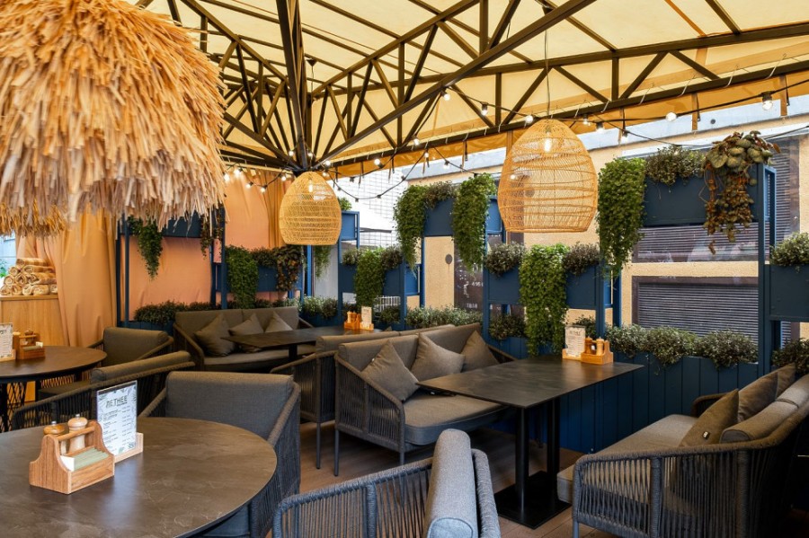 Диван двухместный из роупа Канны темно-серый 4sis