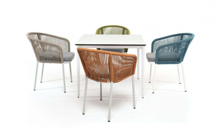 Обеденная группа Аркобалено на 4 персоны со стульями Марсель 4sis