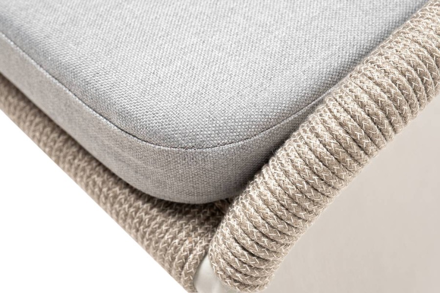 Плетеный стул Милан из роупа серый 4sis