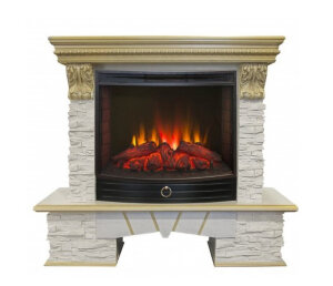 Электрокамин Rockland LUX 25,5 WT с Evrika 25,5 Garden