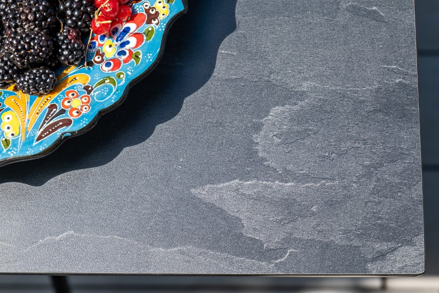 Интерьерный стол Конте из HPL квадратный 70, серый гранит