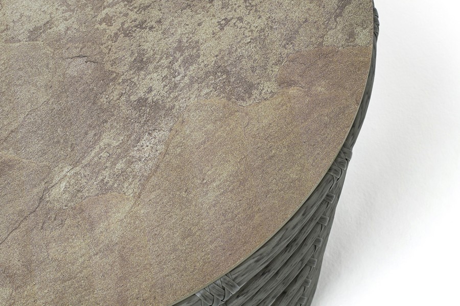 Журнальный столик из искусственного ротанга Валенсия, серый 4sis