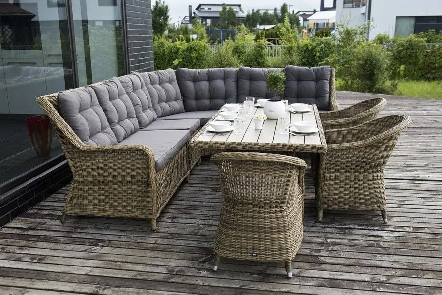 Плетеный центральный модуль дивана Бергамо 4sis