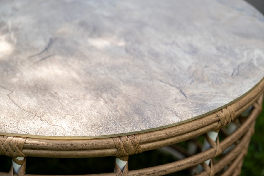 Лаунж-зона из искусственного ротанга Валенсия, цвет соломенный 4sis