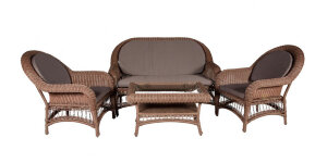 Кофейный комплект мебели CHELSEA 3 коричневый Aiko