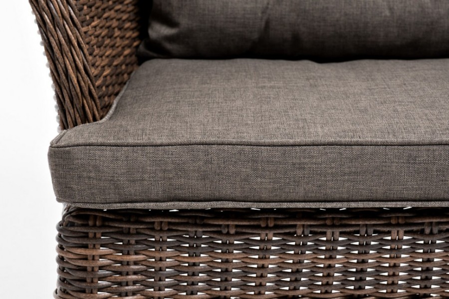 Кресло из искусственного ротанга Алиса коричневое 4sis