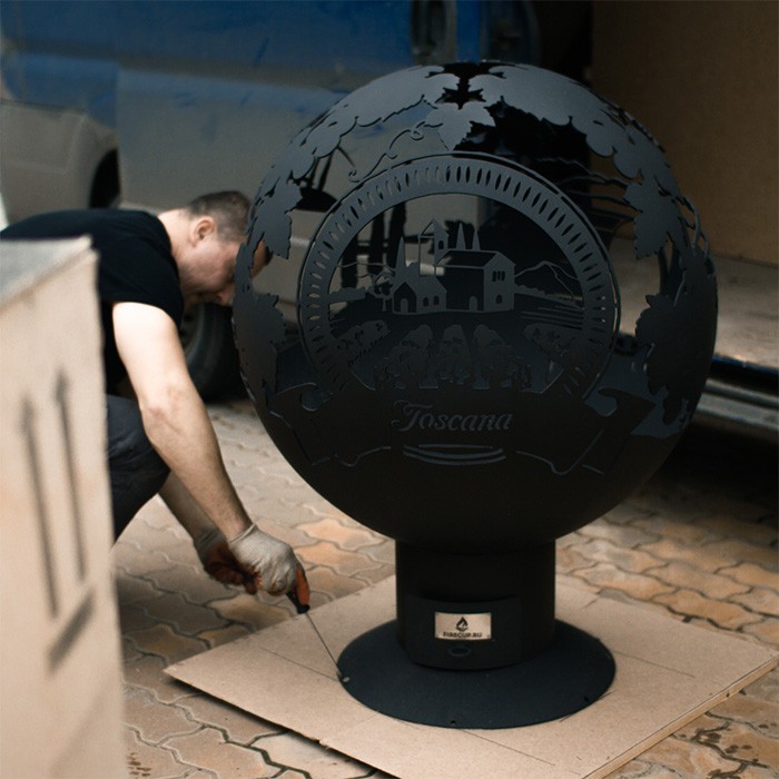 Уличный очаг сфера ТОСКАНА FIRECUP