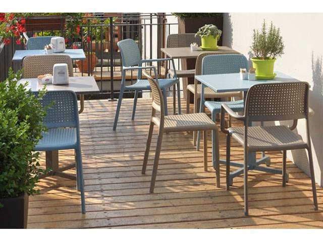 Стул пластиковый Bora Bistrot голубой Nardi