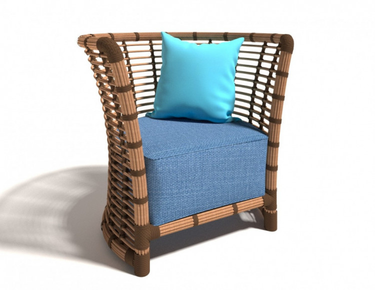 Кресло из искусственного ротанга Бамбук Rotang Lux
