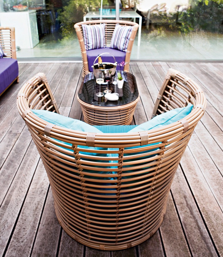 Кресло из искусственного ротанга Бамбук Rotang Lux