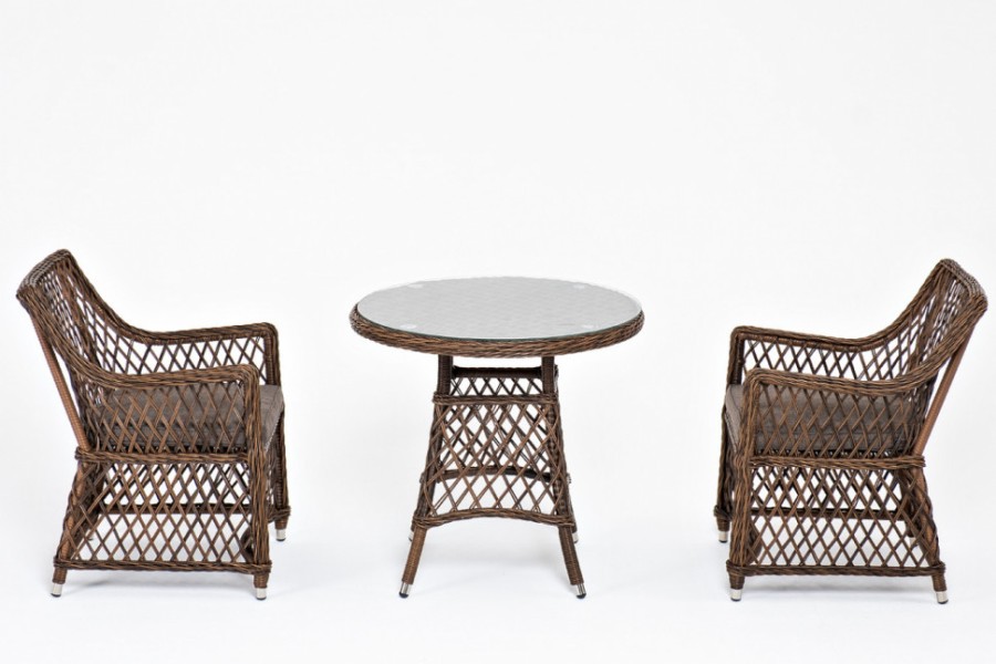 Обеденная группа Эспрессо-80 L коричневая 4sis