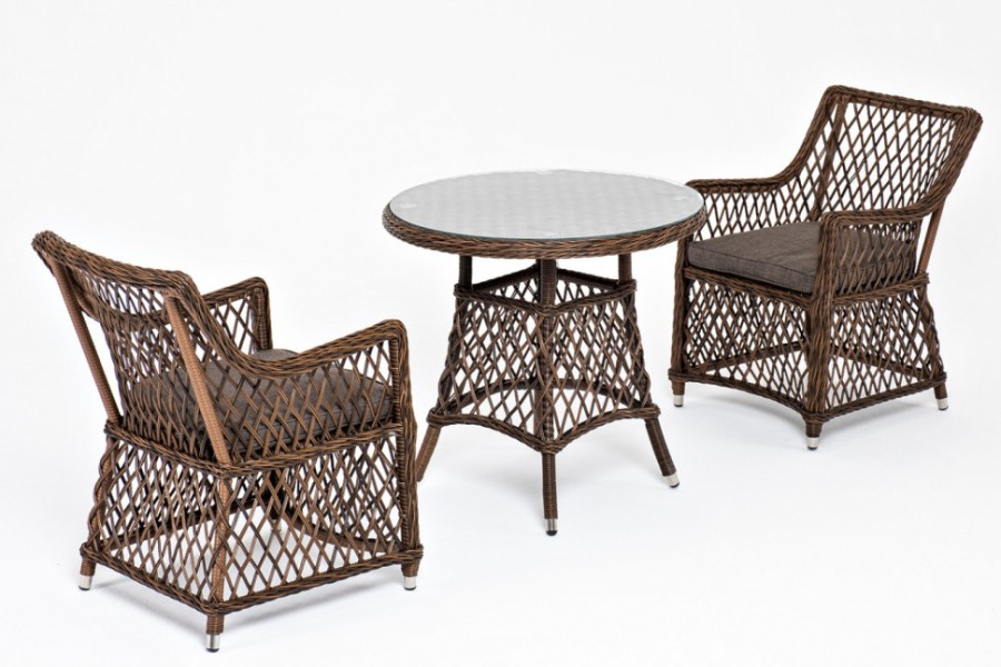 Обеденная группа Эспрессо-80 L коричневая 4sis