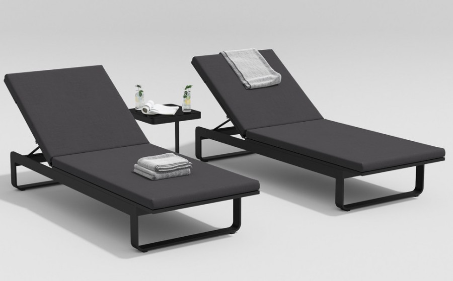 Шезлонг Villino Антрацит Gardenini