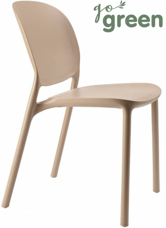 Стул пластиковый Hug тортора Go Green Garden