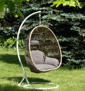 Подвесное кресло-кокон Флоренция соломенное 4sis