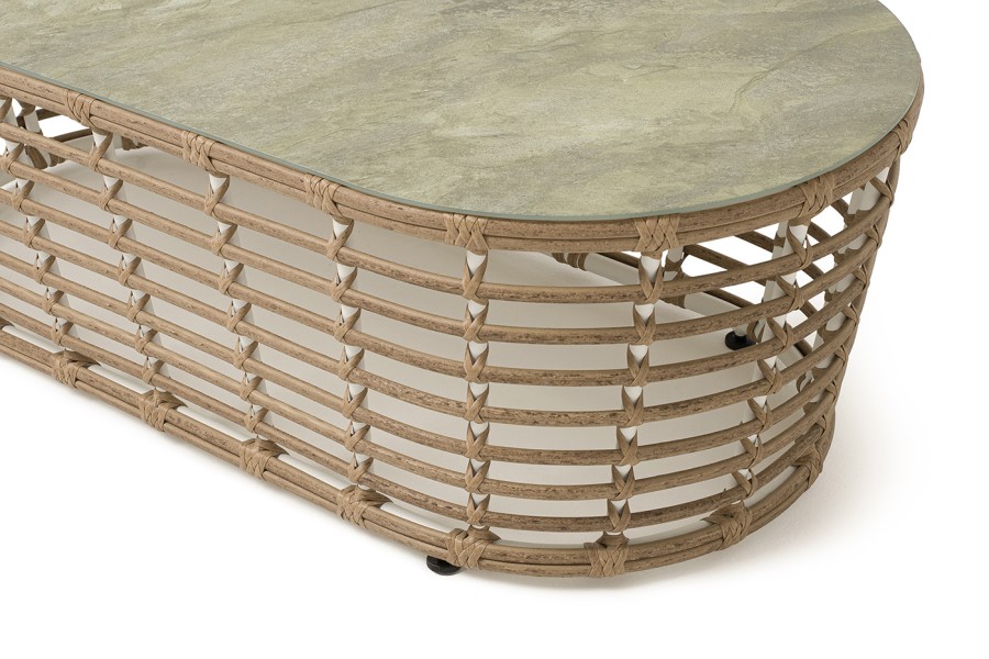 Журнальный столик из искусственного ротанга Валенсия, серый 4sis 1