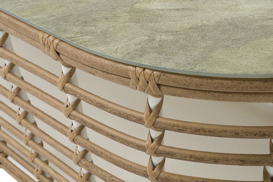 Журнальный столик из искусственного ротанга Валенсия, серый 4sis 1