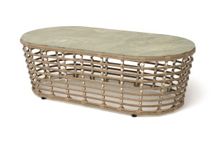 Журнальный столик из искусственного ротанга Валенсия, серый 4sis 1