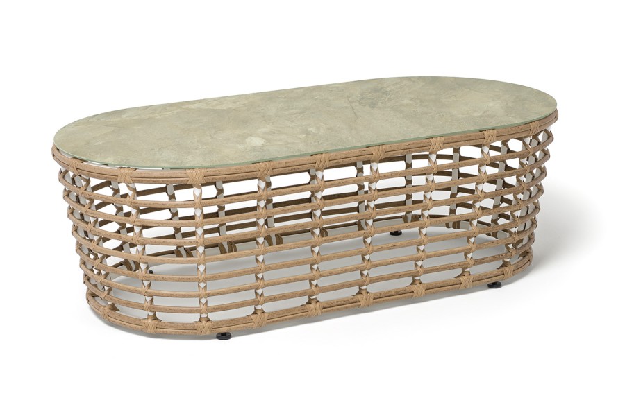 Журнальный столик из искусственного ротанга Валенсия, серый 4sis 1