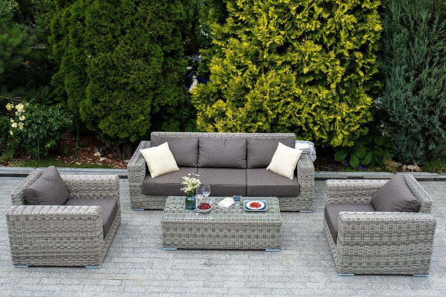 Кресло из искусственного ротанга Боно gray 4sis