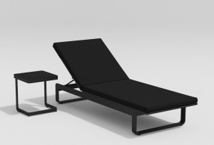 Шезлонг Villino Черный Gardenini Шезлонг Villino Черный Gardenini