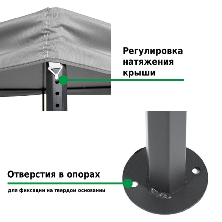Тент садовый 2х2х2м 1081-2 Green Glade Гарден