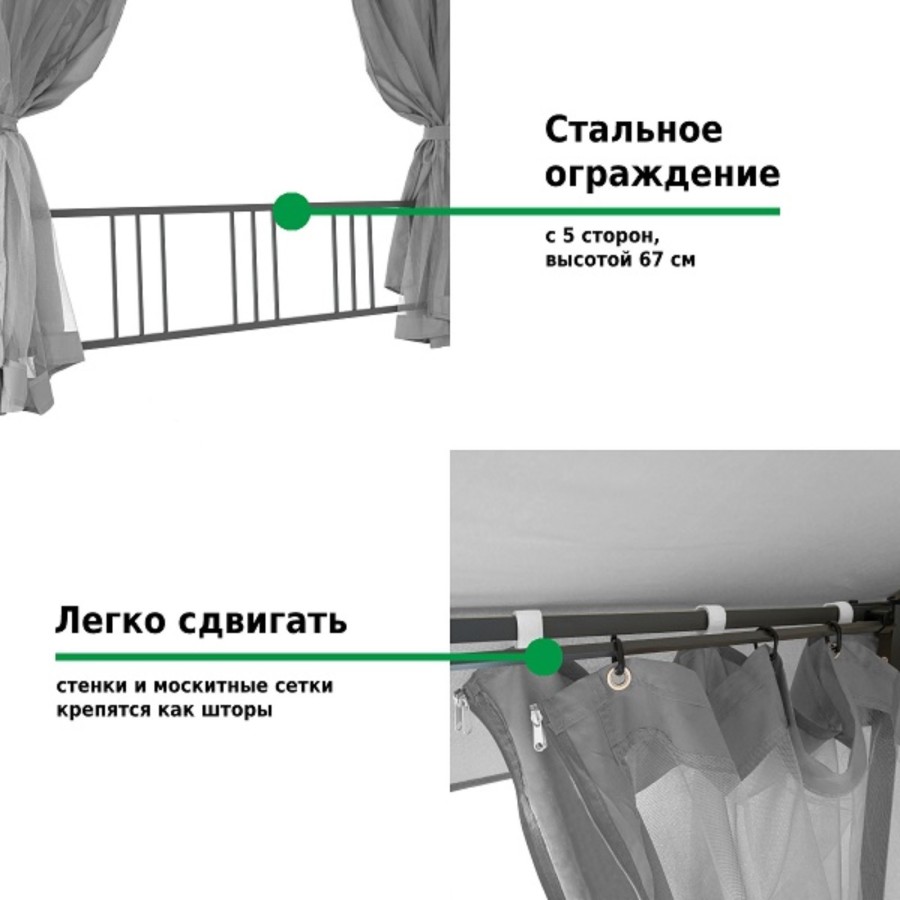 Тент садовый 2х2х2м 1081-2 Green Glade Гарден
