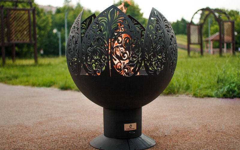 Уличный очаг сфера Цветок Firecup