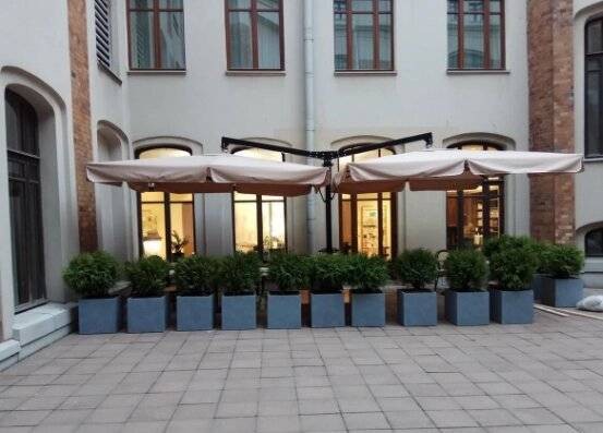 Зонт двух-купольный 3.5 х 7.3 Garden