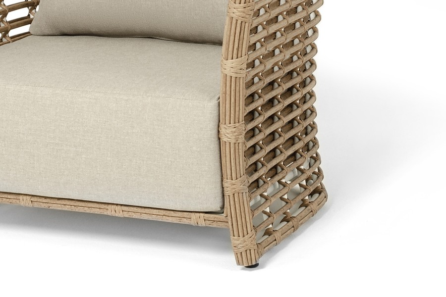 Кресло из искусственного ротанга Валенсия, цвет соломенный 4sis