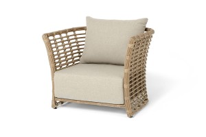 Кресло из искусственного ротанга Валенсия, цвет соломенный 4sis