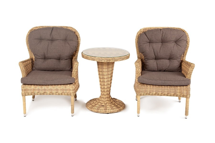 Кофейный набор из искусственного ротанга Алиса 4sis