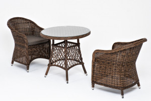 Обеденная группа Эспрессо-80 R коричневая 4sis