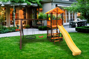 Игровой комплекс Bari-3+качели Паутина Perfetto sport