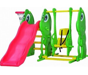Горка с качелями Лягушата Lerado