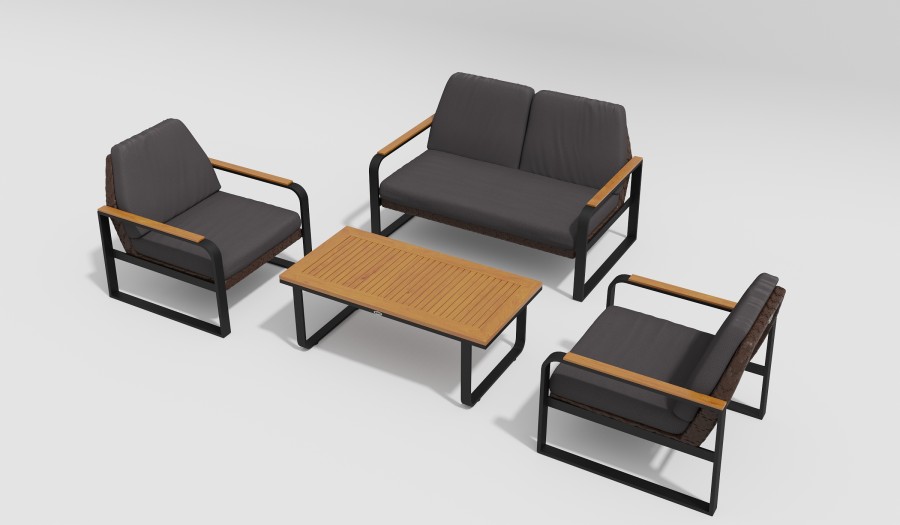 Лаунж зона Bella антрацит Gardenini