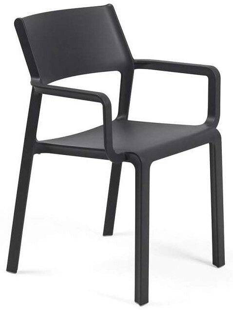 Кресло пластиковое Trill Armchair антрацит Nardi