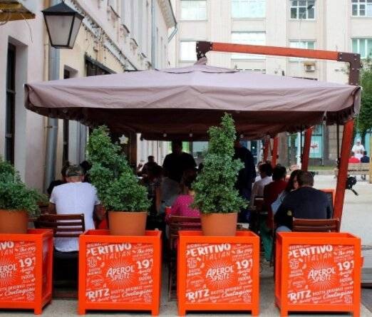 Зонт «Усиленный» на боковой опоре 5.0 х 5.0 Garden